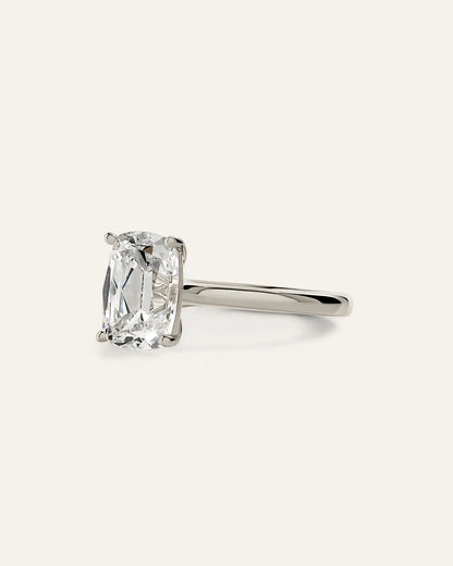 Lab Grown Diamond Antique Cushion Trellis Cathedral Engagement Ring - 2.5ct - US 3487