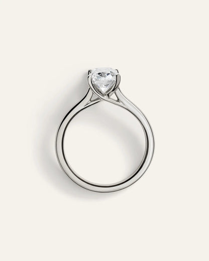 Lab Grown Diamond Antique Cushion Trellis Cathedral Engagement Ring - 2.5ct - US 3487
