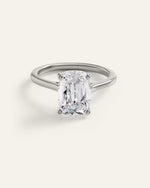 Lab Grown Diamond Antique Cushion Trellis Cathedral Engagement Ring - 4ct - US 5210