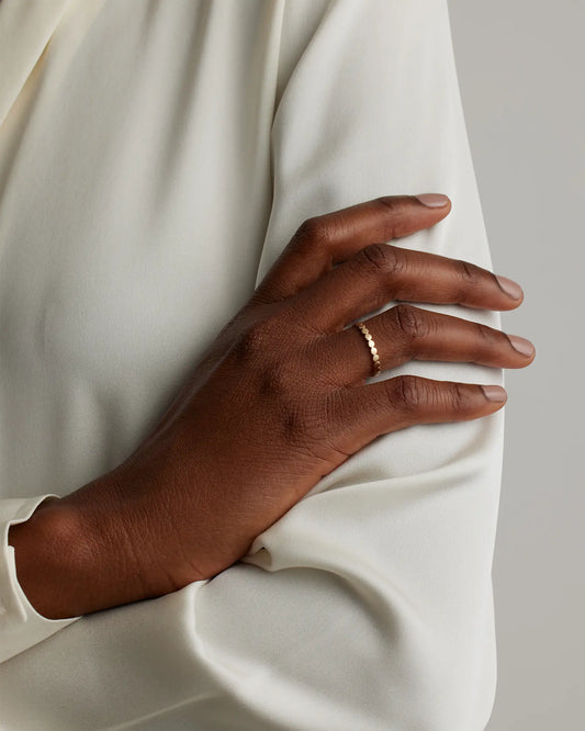 14K Gold Circle Eternity Band - US 5094