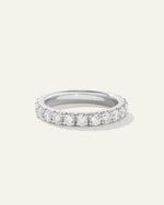 14K Gold Lab Grown Diamond French Pave Eternity Band - US 8260