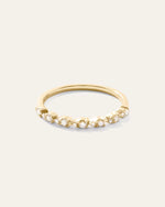 14K Gold Pear Diamond Half Eternity Band - US 0631