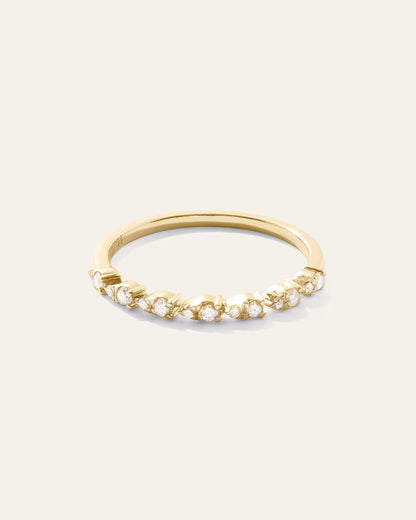 14K Gold Pear Diamond Half Eternity Band - US 0631