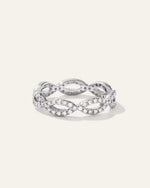 14K Gold Diamond Infinity Band - US 6565
