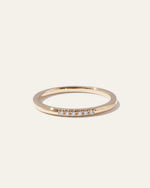 14K Gold Diamond Line Ring - US 4290