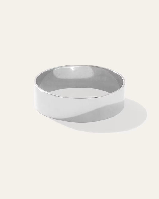 14K Gold Lightweight Flat Edge Band - US 6848