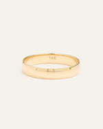 14K Gold Lightweight Round Edge Band - US 7765