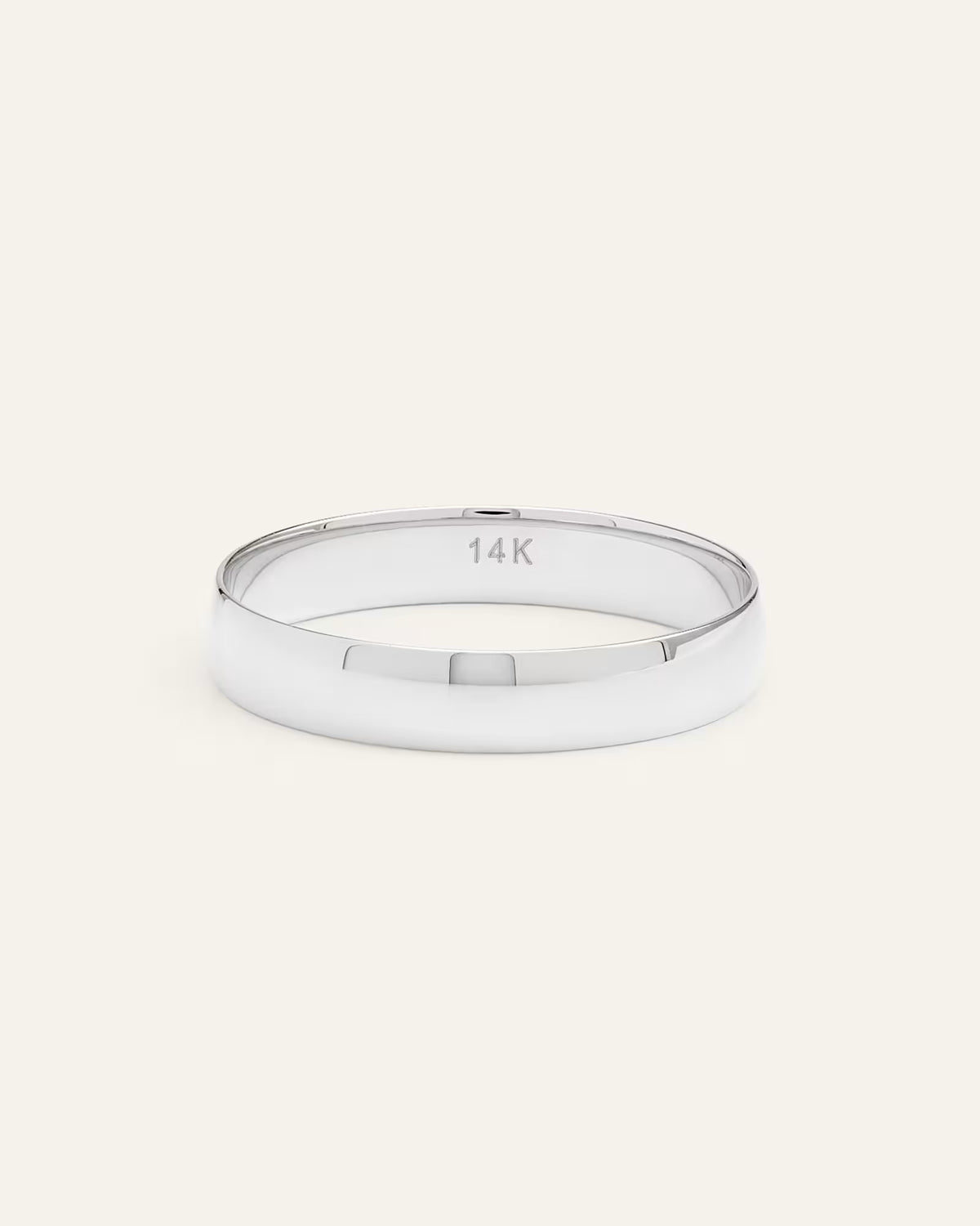 14K Gold Lightweight Round Edge Band - US 9200