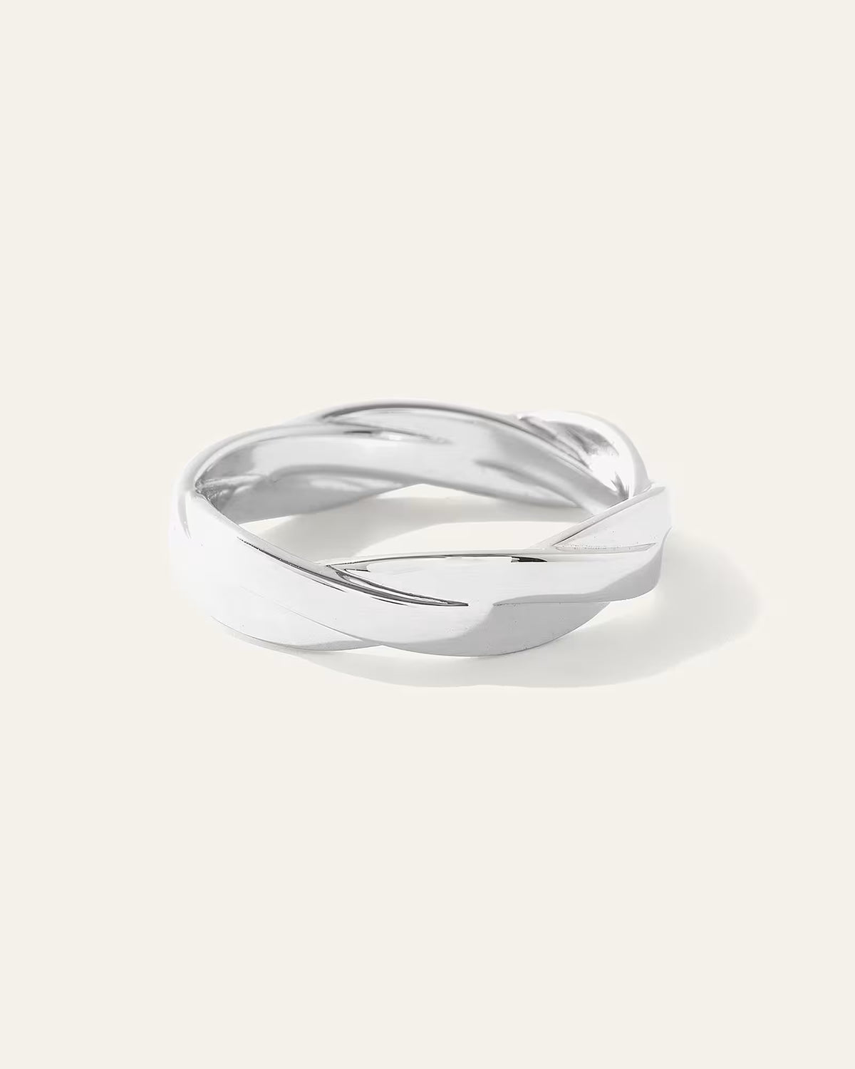 Silver Twisted Cable Band - US 2935