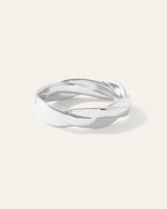 Silver Twisted Cable Band - US 2935