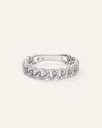 14K Gold Diamond Chain Ring - US 6876