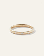 14K Gold Diamond Dot Ring - US 8267