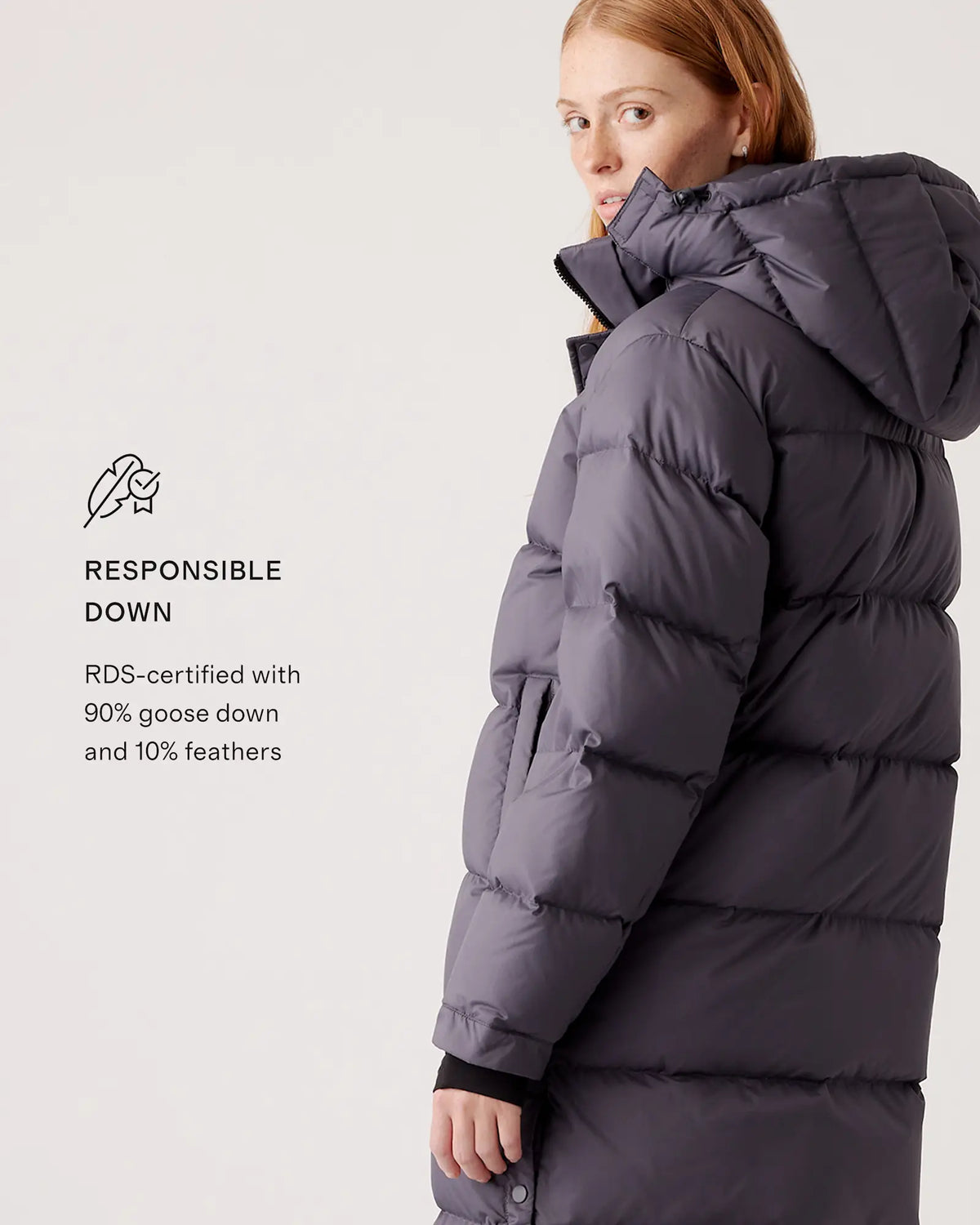 Responsible Down Long Puffer Jacket - US 8813