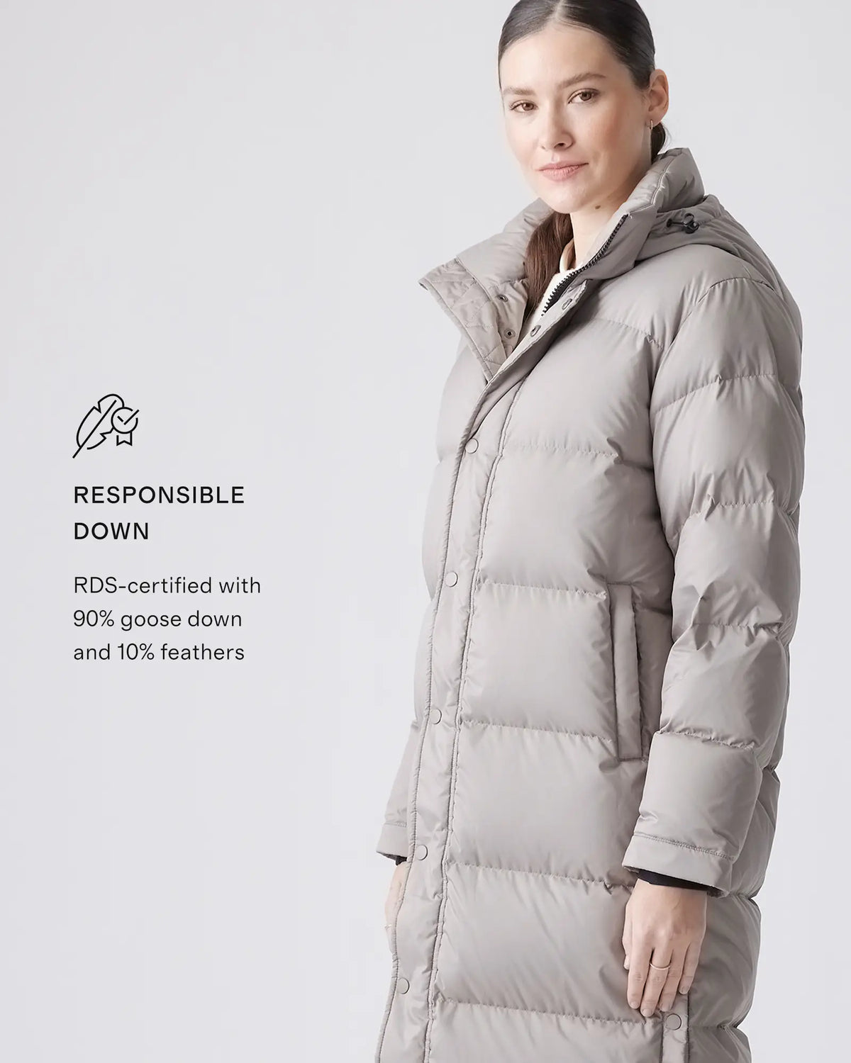 Responsible Down Long Puffer Jacket - US 0936