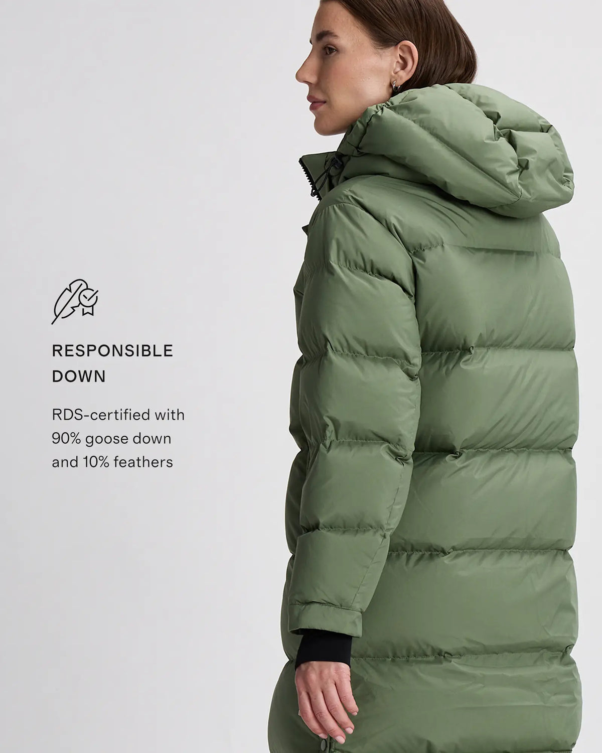 Responsible Down Long Puffer Jacket - US 4489