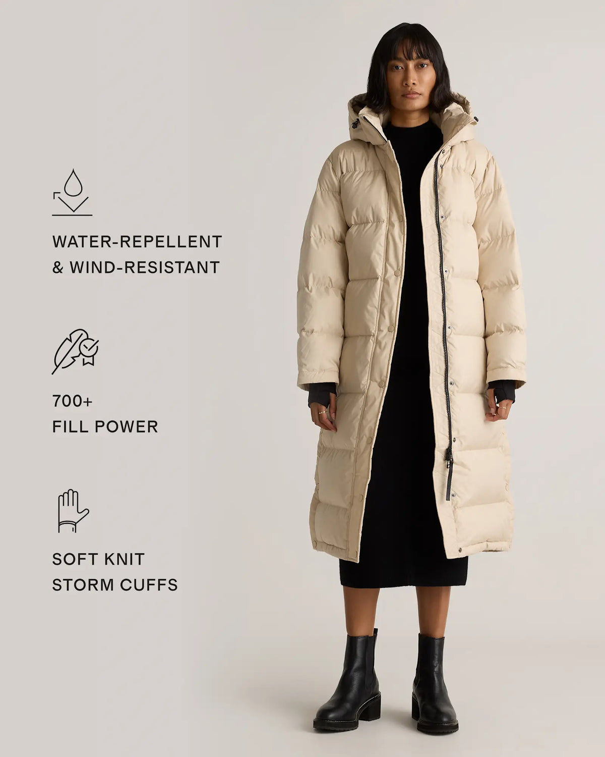 Responsible Down Long Puffer Jacket - US 5783