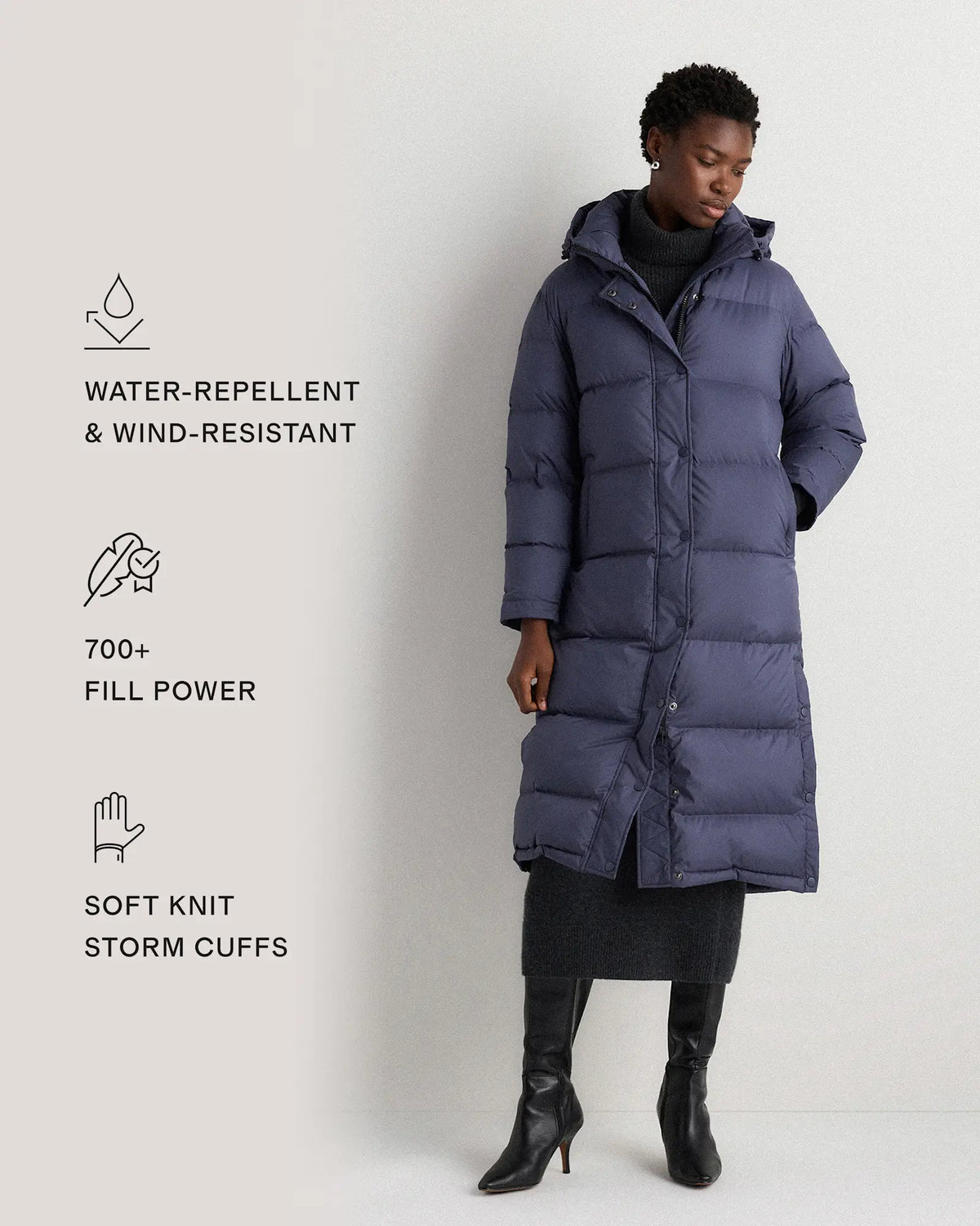 Responsible Down Long Puffer Jacket - US 0992