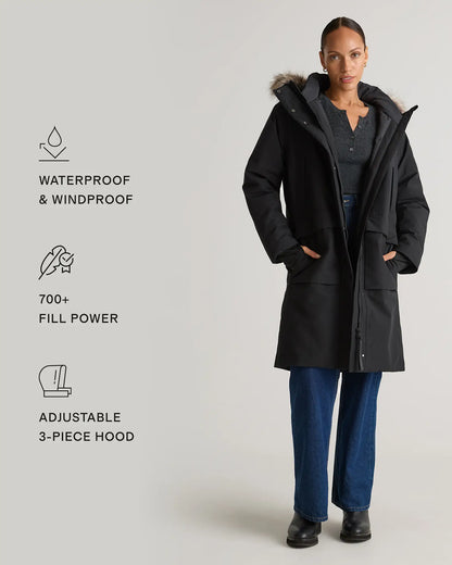 Responsible Down Hooded Long Parka - US 5619