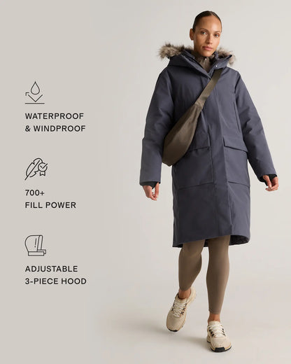 Responsible Down Hooded Long Parka - US 6053
