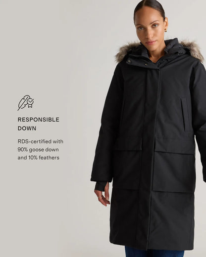 Responsible Down Hooded Long Parka - US 5619