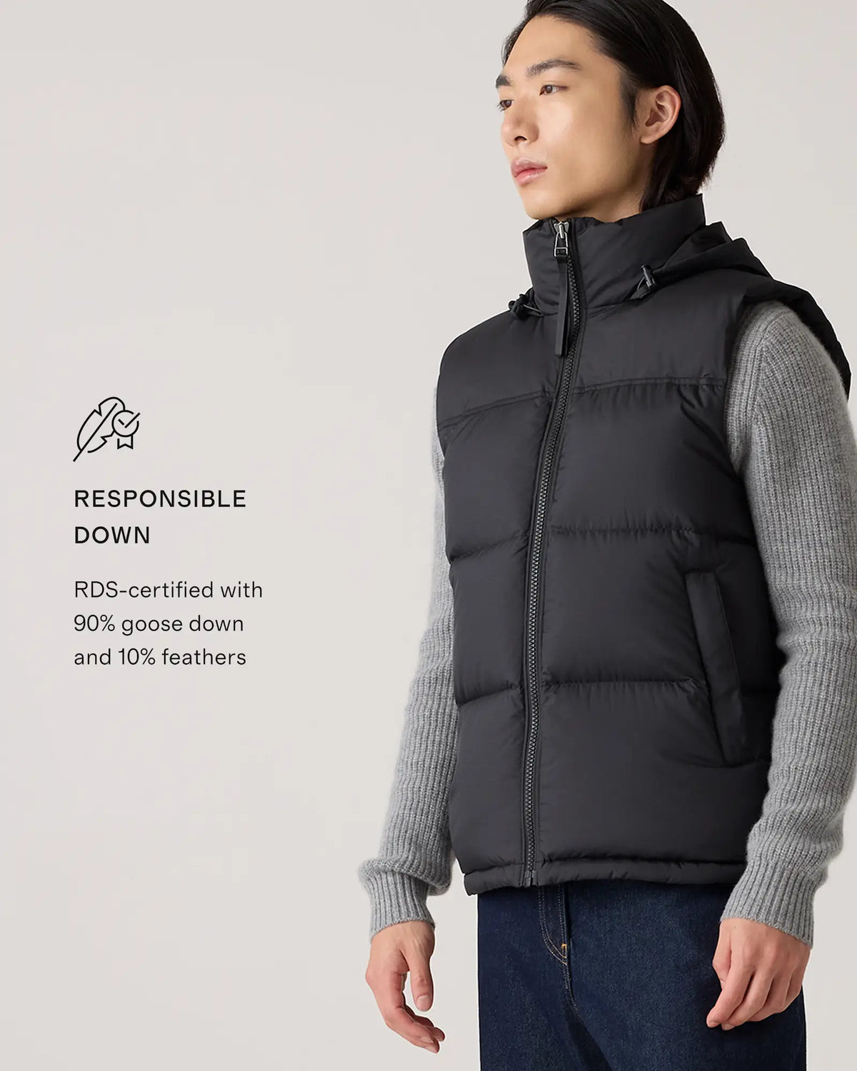 Responsible Down Puffer Vest - US 7534