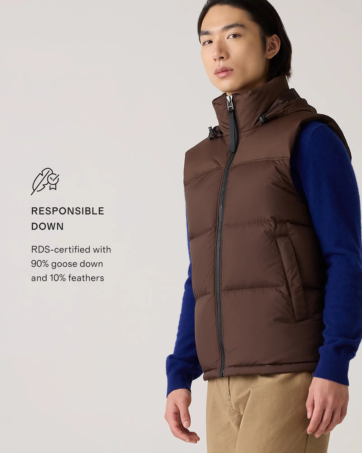 Responsible Down Puffer Vest - US 7362