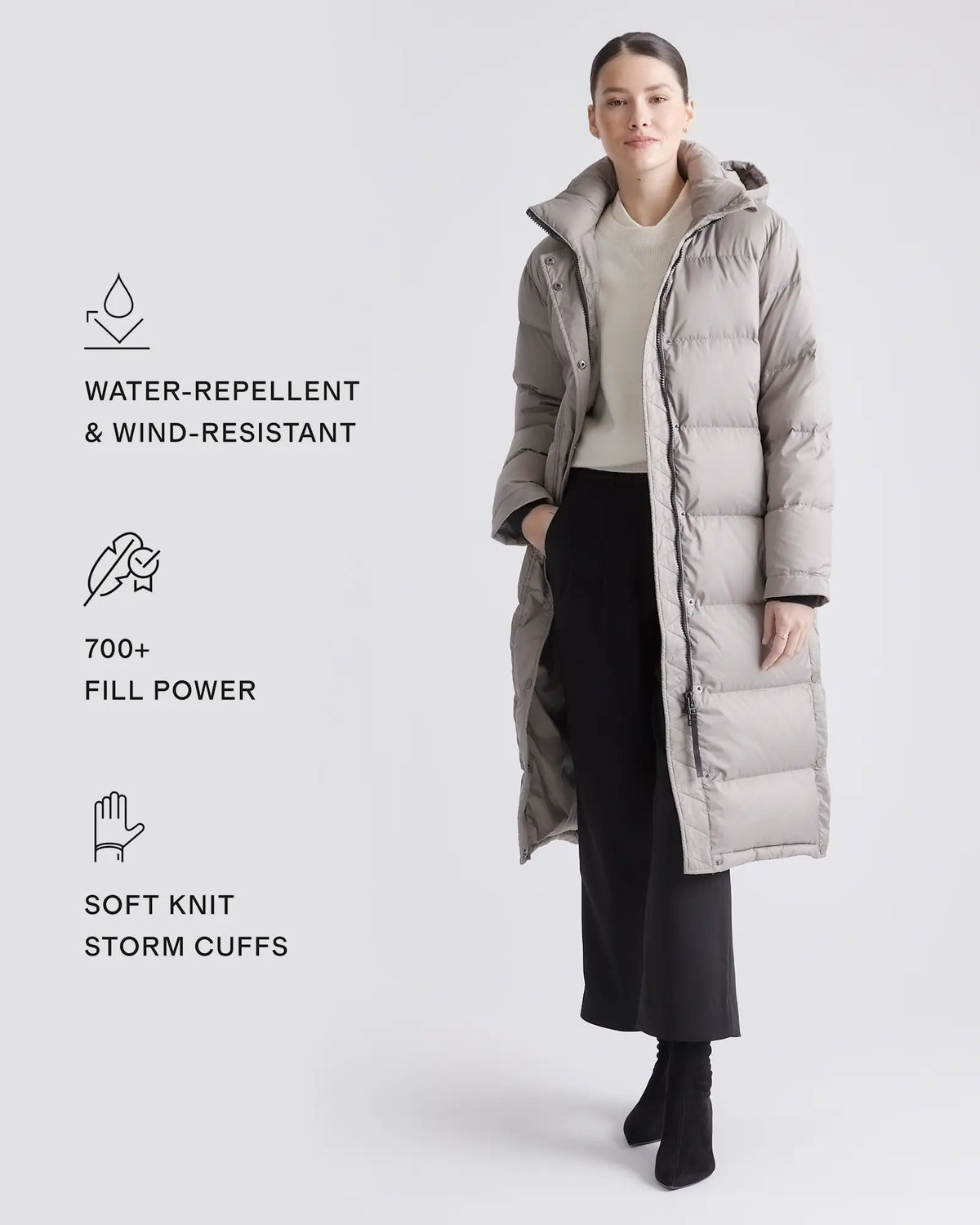 Responsible Down Long Puffer Jacket - US 0936