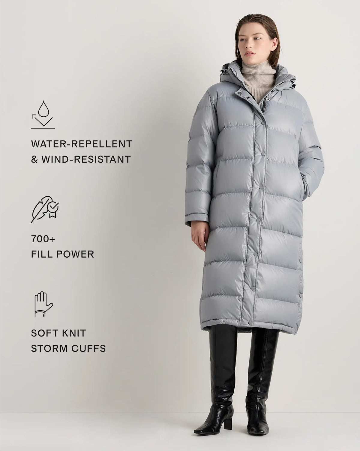 Responsible Down Long Puffer Jacket - US 1532