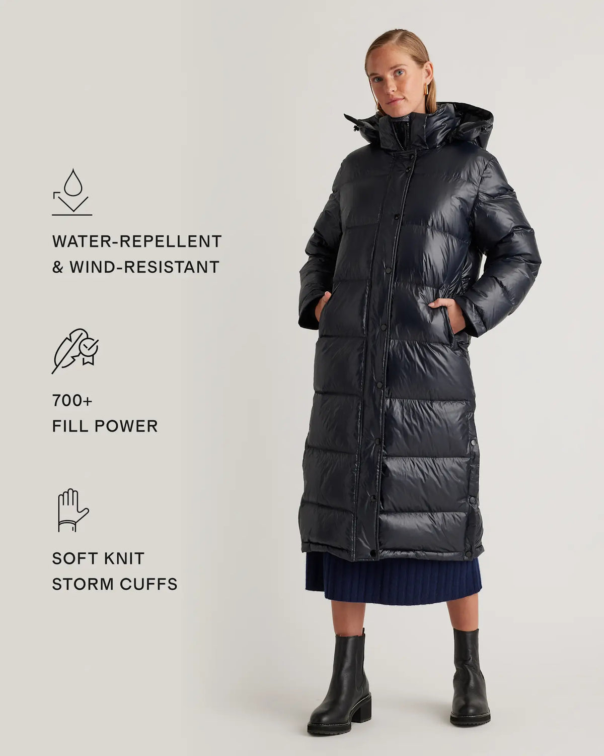 Responsible Down Long Puffer Jacket - US 5944