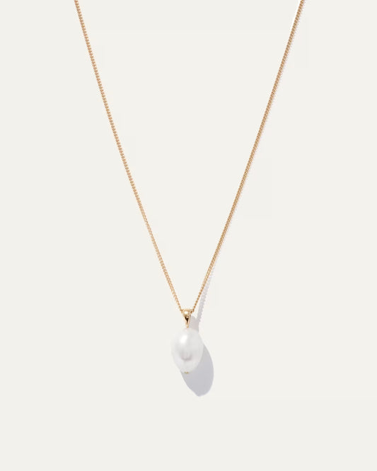 Baroque Pearl Pendant Necklace - US 6820