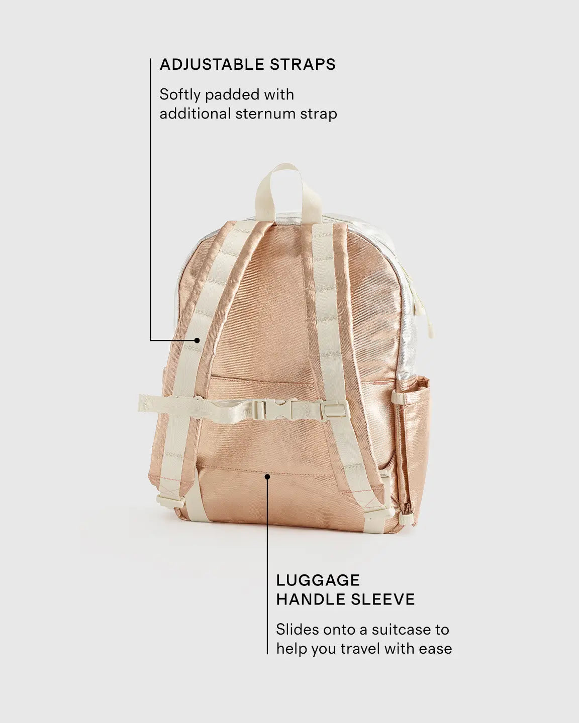 Recycled Double Pocket Backpack - US 3729