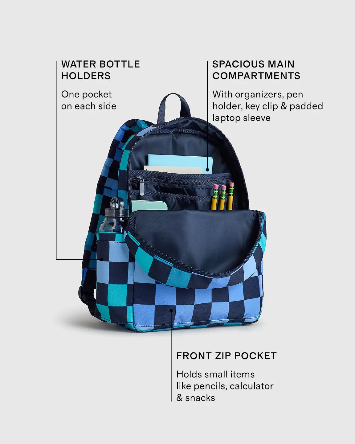 Recycled Double Pocket Backpack - US 9560
