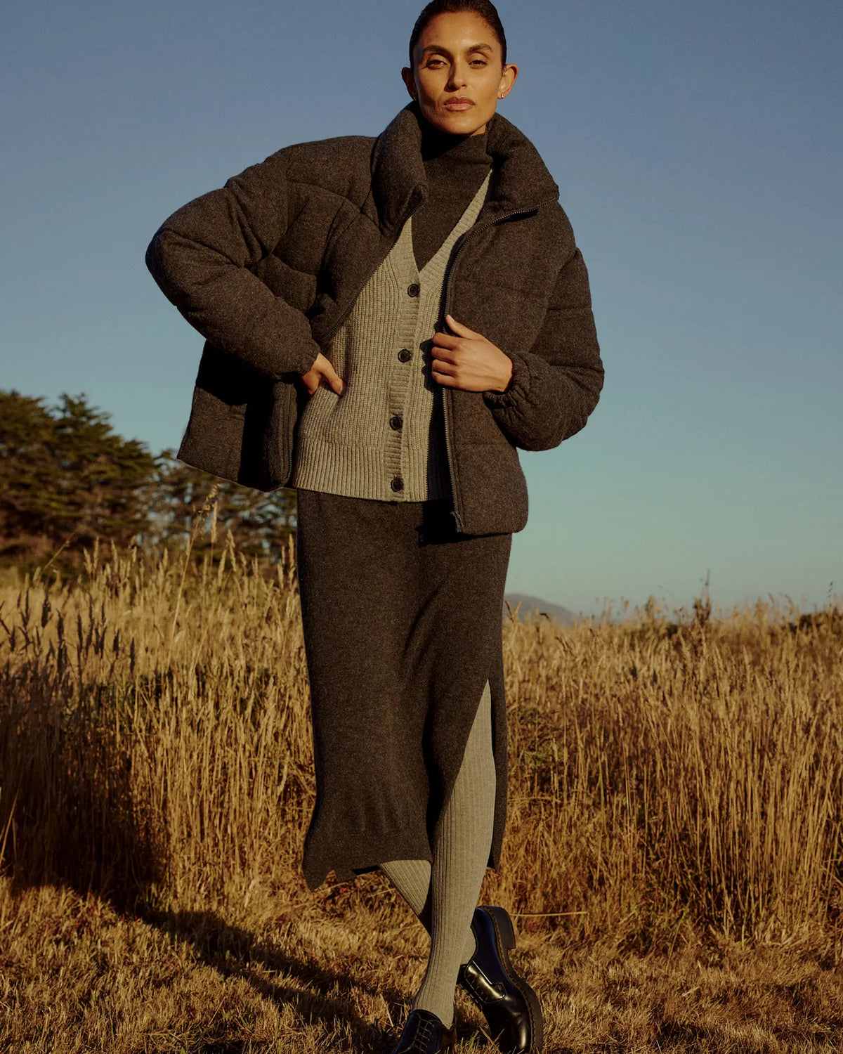 Mongolian Cashmere Puffer Jacket - US 5074