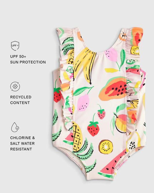 Ruffle One Piece Swimsuit - US 9033