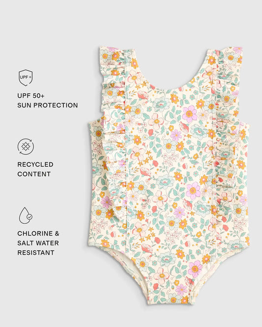 Ruffle One Piece Swimsuit - US 9422