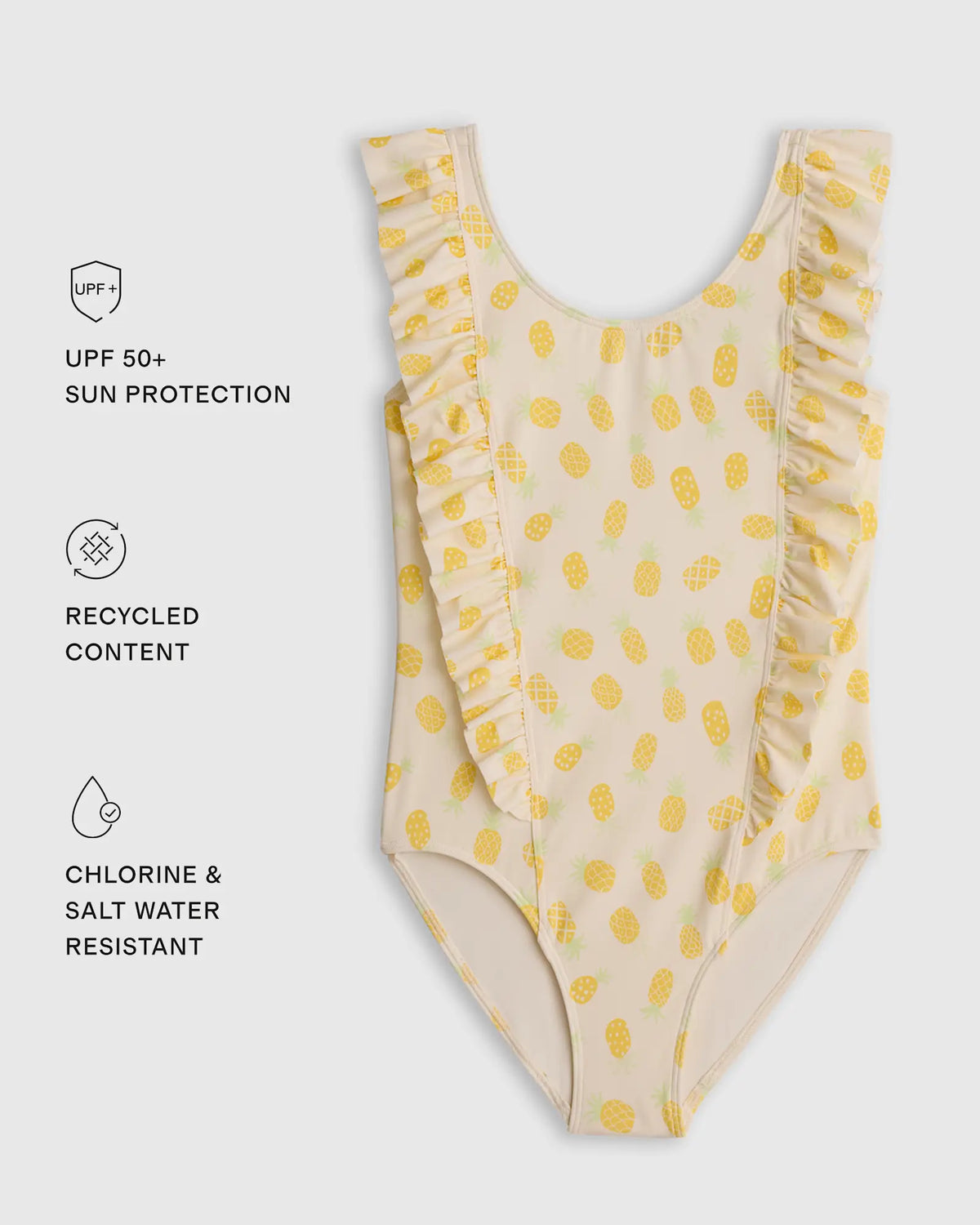 Ruffle One Piece Swimsuit - US 8136