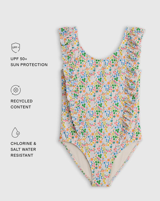 Ruffle One Piece Swimsuit - US 9126