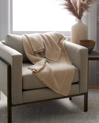 Organic Cotton Gauze Throw - US 7197