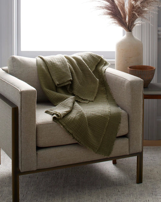 Organic Cotton Gauze Throw - US 2249
