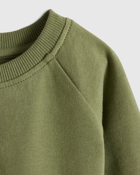 Organic Cotton French Terry Crew Neck Sweatshirt - US 5984