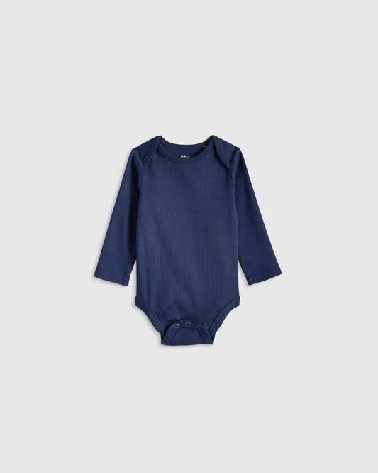 100% Organic Cotton Long Sleeve Bodysuit - US 6285