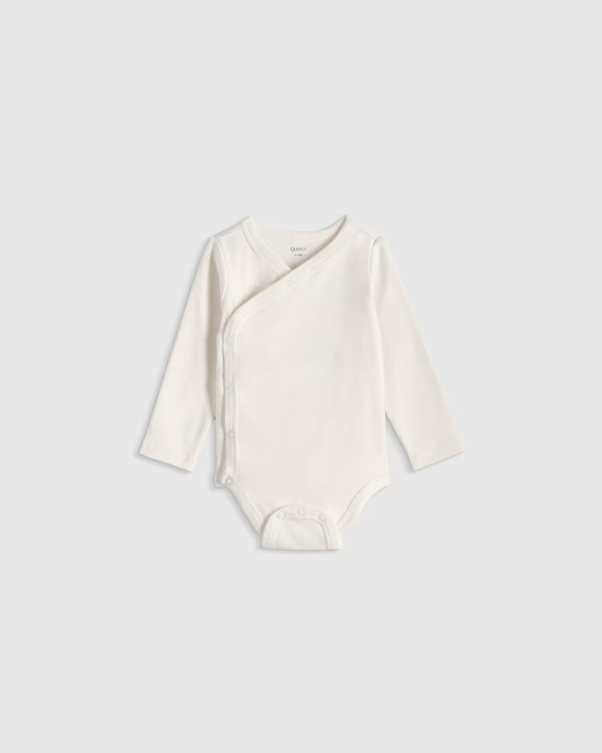 100% Organic Cotton Long Sleeve Kimono Bodysuit - US 9210