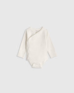 100% Organic Cotton Long Sleeve Kimono Bodysuit - US 9210