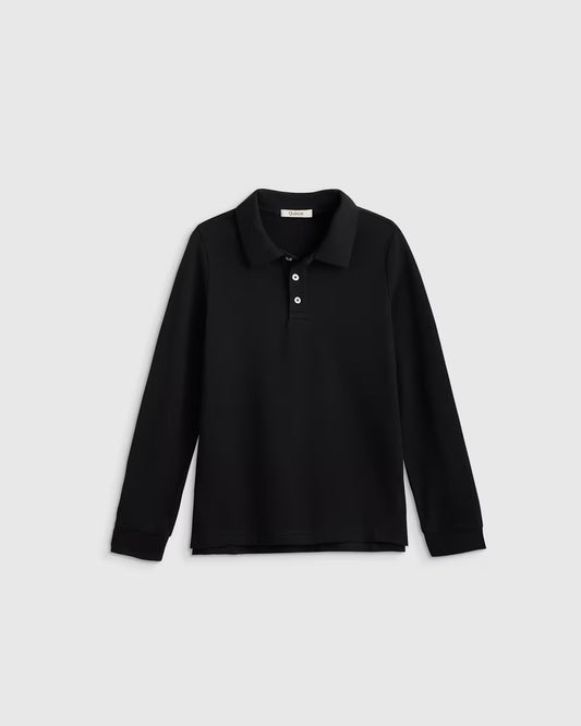 Organic Cotton Long Sleeve Pique Polo - US 6919