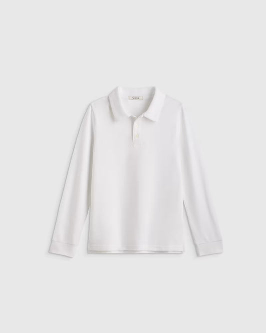 Organic Cotton Long Sleeve Pique Polo - US 5183