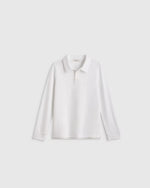 Organic Cotton Long Sleeve Pique Polo - US 7453