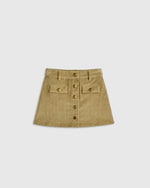 Organic Cotton Stretch Corduroy Skirt - US 6209