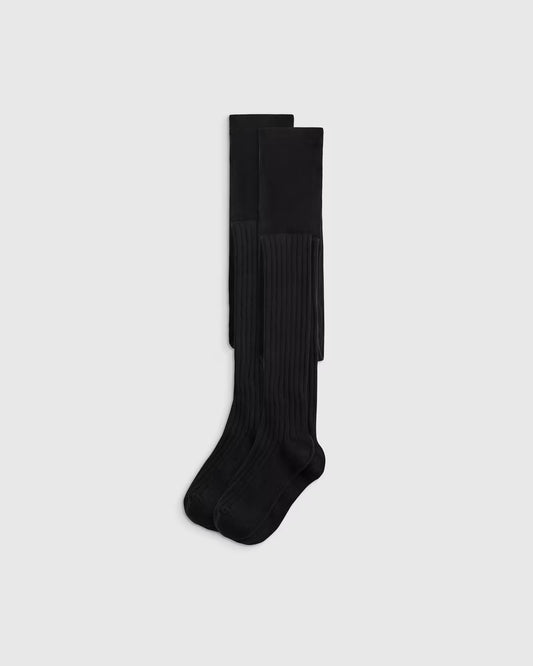 Organic Cotton Rib Tights (2-pack) - US 1237