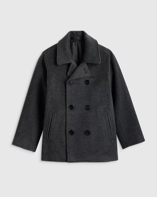 Boys Wool Cashmere Peacoat - US 7972