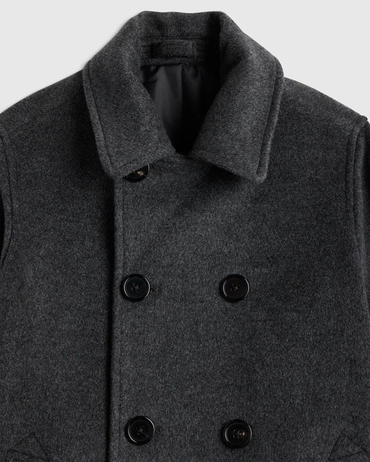 Boys Wool Cashmere Peacoat - US 7972